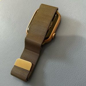 Authentic apple gold Milanese Loop watch band